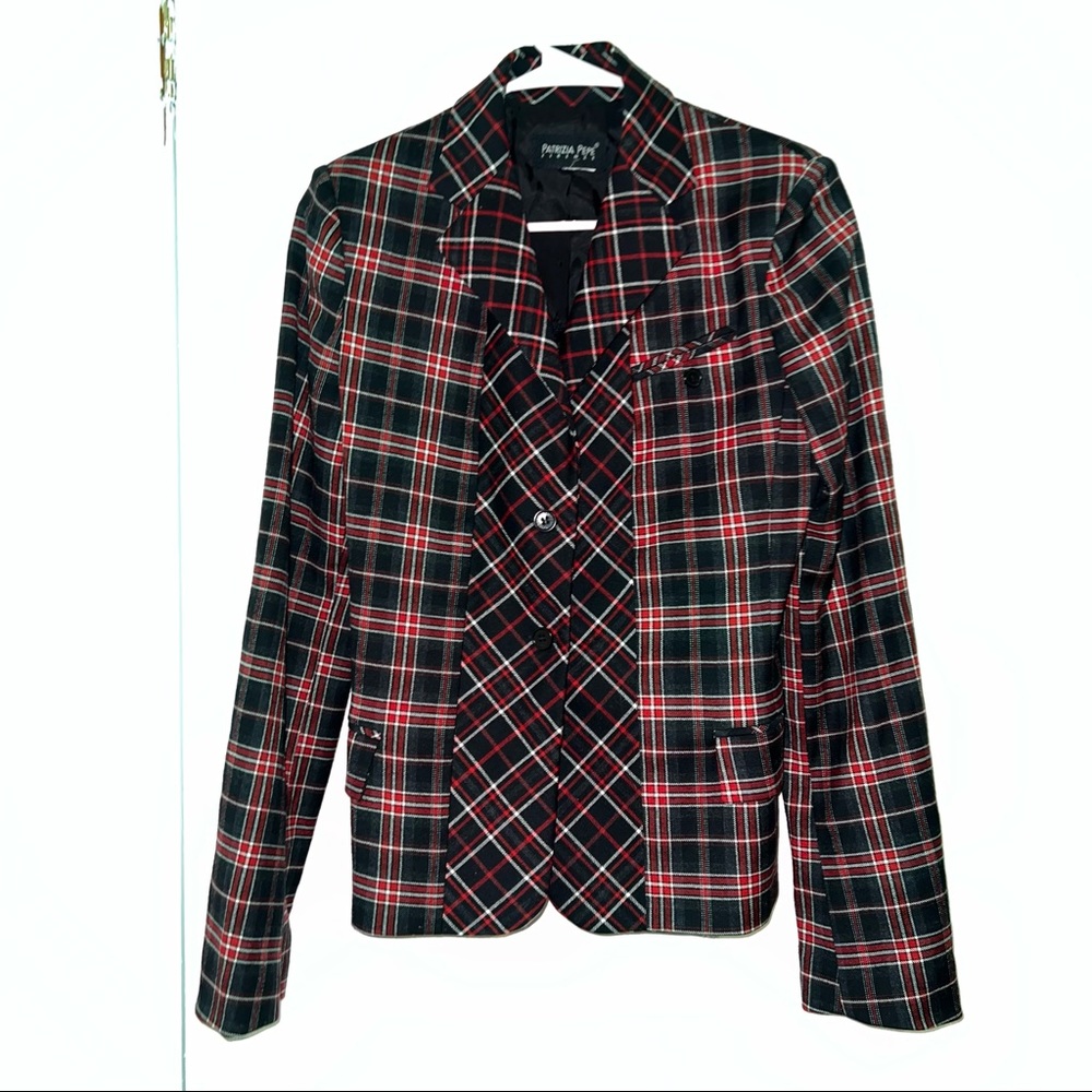 PATRIZIA PEPE geometric print women blazer